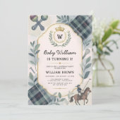 Klassieke Preppy Charm 1e verjaardag Kaart (Staand voorkant)