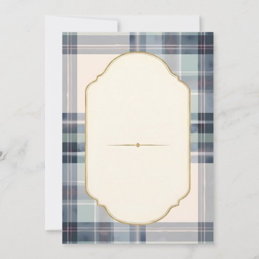 Klassieke Preppy Charm 1e verjaardag Kaart (Achterkant)