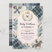 Klassieke Preppy Charm 1e verjaardag Kaart (Voorkant / Achterkant)