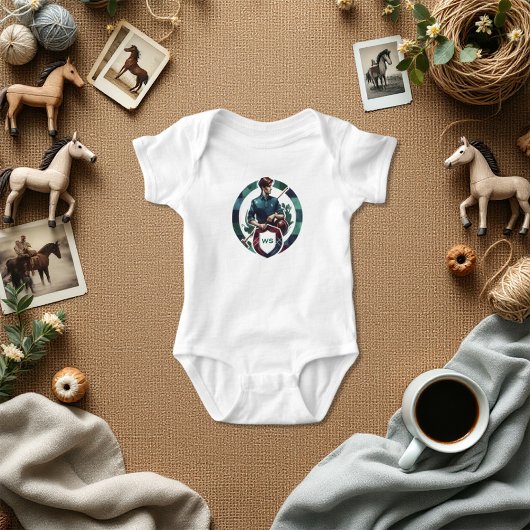 Klassieke Preppy Charm Equestrian Polo Monogram