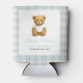 Klassieke Preppy Teddy Bear Baby shower Blikjeskoeler (Voorkant)