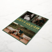 Klassieke Prettige feestdagen | Green Three Photo  (Gedraaid)