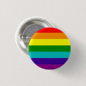 Klassieke pridevlag (met cyaan) ronde button 3,2 cm (Voorkant /achterkant)