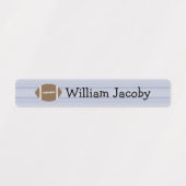 Klassieke primaire Crayon Blue Pset Name Labels (Design 1)