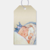 Klassieke prins babyfeestje cadeaulabel (Achterkant)