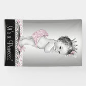 Klassieke Prinses Baby Shower Spandoek (Horizontaal)