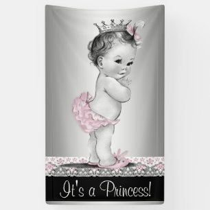 Klassieke Prinses Baby Shower Spandoek