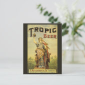 Klassieke Productlabel Kunst, Tropic Beer Gladiato Briefkaart (Staand voorkant)