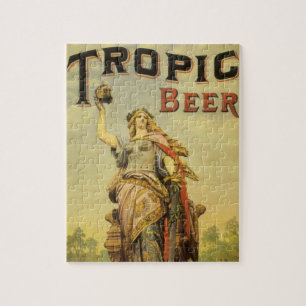 Klassieke Productlabel Kunst, Tropic Beer Gladiato Legpuzzel