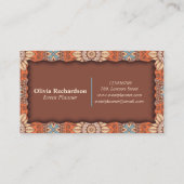 Klassieke Professional Event Planner Visitekaartje (Achterkant)