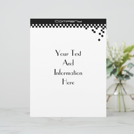 Klassieke professionele briefhoofd (Staand voorkant)