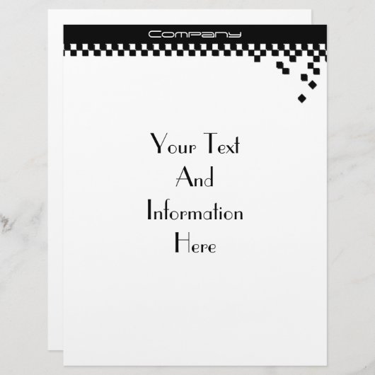 Klassieke professionele briefhoofd (Voorkant / Achterkant)