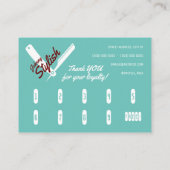 Klassieke professionele dekkingsloyaliteit omvat b visitekaartje (Achterkant)