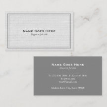 Klassieke professionele eenvoudige grijze Visiteka