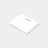 Klassieke professionele eigen naam informatie eenv post-it® notes (Schuin)
