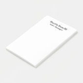Klassieke professionele eigen naam informatie eenv post-it® notes (Schuin)