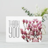 Klassieke professionele Floral Bedankkaart (Staand voorkant)
