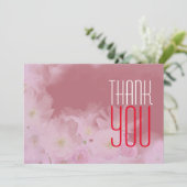 Klassieke professionele Floral Roos Gold Bedankkaart (Staand voorkant)