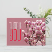 Klassieke professionele Floral Roos Gold Bedankkaart (Staand voorkant)