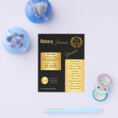 Klassieke professionele & gecertificeerde notaris flyer (Enkel)