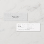 Klassieke professionele grijze mini-Visitekaartjes Mini Visitekaartje (Voorkant / Achterkant)