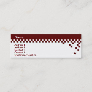 Klassieke professionele profielkaart mini visitekaartje