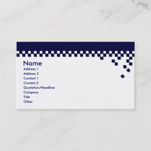 Klassieke professionele profielkaart visitekaartje (Voorkant)