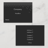 Klassieke professionele profielkaart visitekaartje (Voorkant / Achterkant)