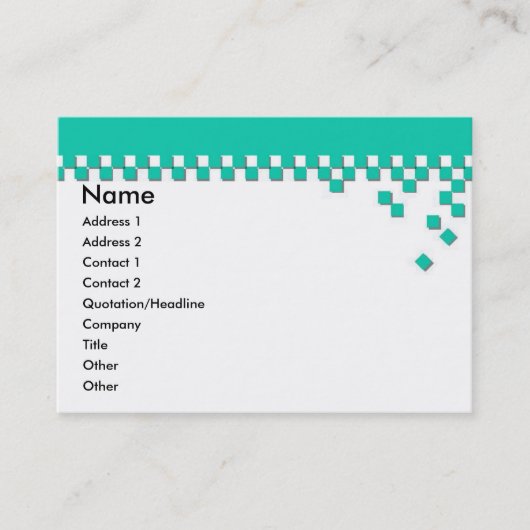 Klassieke professionele profielkaart visitekaartje (Voorkant)