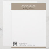 Klassieke professionele QR-code aangepaste briefho Briefhoofd (Voorkant / Achterkant)
