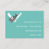 Klassieke professionele uitstraling blauw visitekaartje (Achterkant)