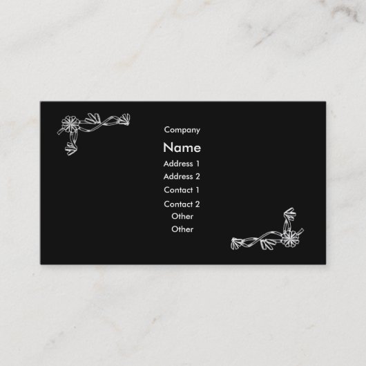 Klassieke profielkaart visitekaartje (Voorkant)