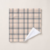 Klassieke Pset Tan en Black Bad Handdoek (Wasdoekje)