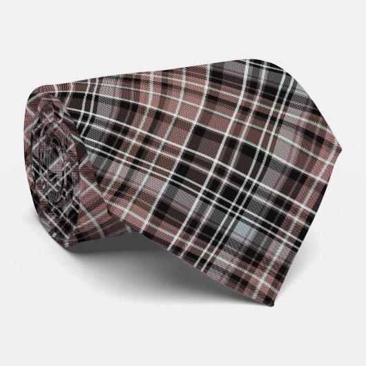 Klassieke Pset Tartan Stropdas (Opgerold)