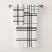 Klassieke Pset White en Black Bath Towel Set Bad Handdoek (Insitu)