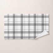 Klassieke Pset White en Black Bath Towel Set Bad Handdoek (Handdoek)