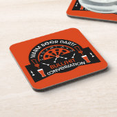 Klassieke pub darts bier onderzetter (Linkerzijde)