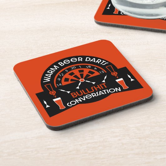 Klassieke pub darts bier onderzetter (Linkerzijde)
