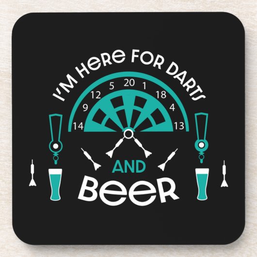 Klassieke pub darts bier onderzetter (Voorkant)