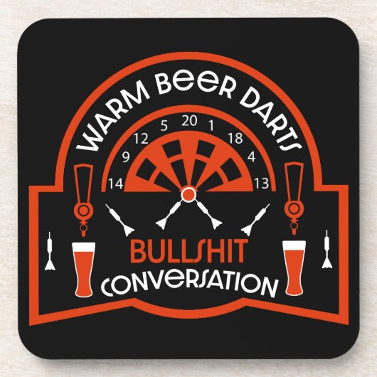 Klassieke pub darts bier onderzetter (Voorkant)