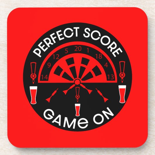 Klassieke pub darts bier onderzetter (Voorkant)