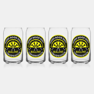 Klassieke pub darts blikvorm glas
