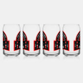 Klassieke pub darts blikvorm glas (Links)