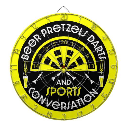 Klassieke pub darts dartbord (Voorkant)