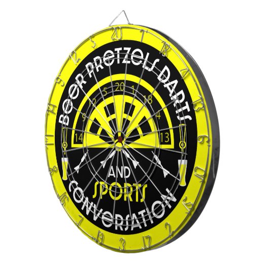 Klassieke pub darts dartbord (Voorkant Rechts)