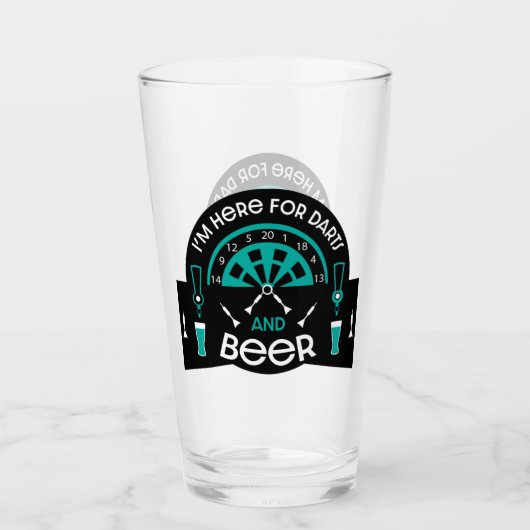 Klassieke pub darts glas (Voorkant)