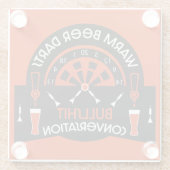 Klassieke pub darts glazen onderzetter (Achterkant)