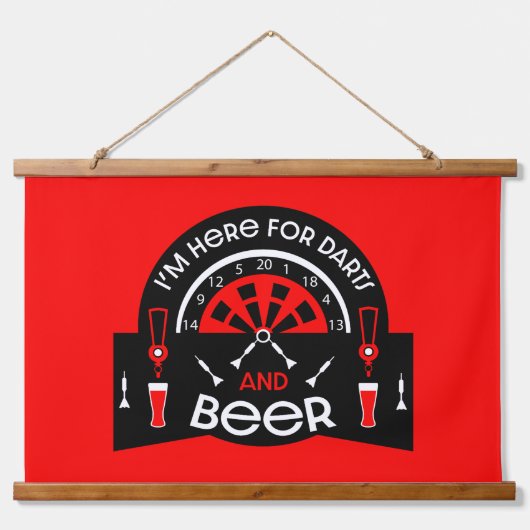 Klassieke pub darts hangend wandkleed (Voorkant)