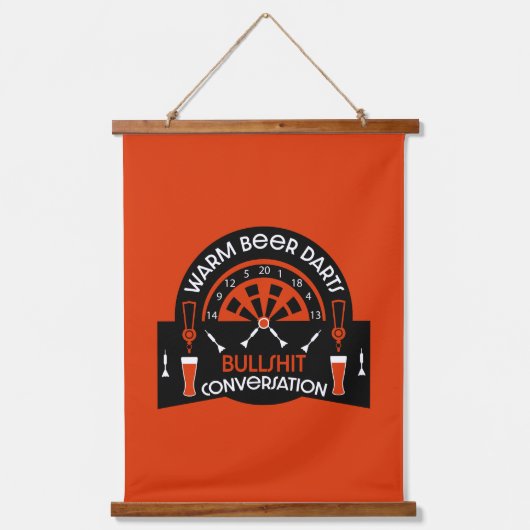 Klassieke pub darts hangend wandkleed (Voorkant)