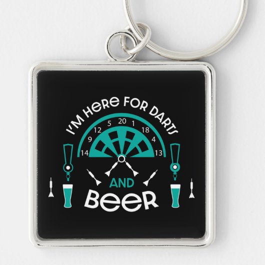 Klassieke pub darts sleutelhanger (Voorkant)